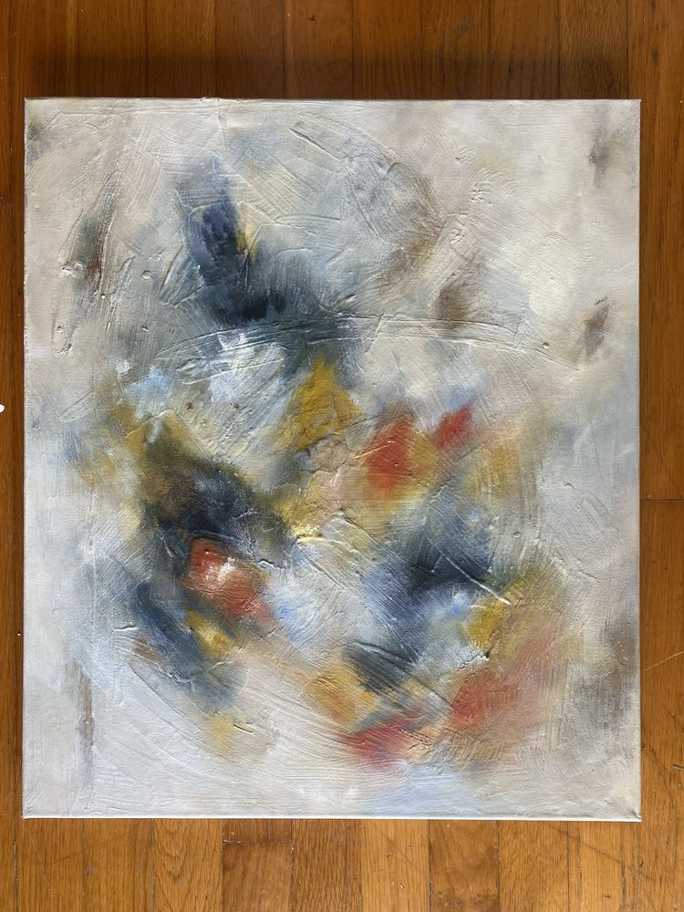 Tela abstrata com textura