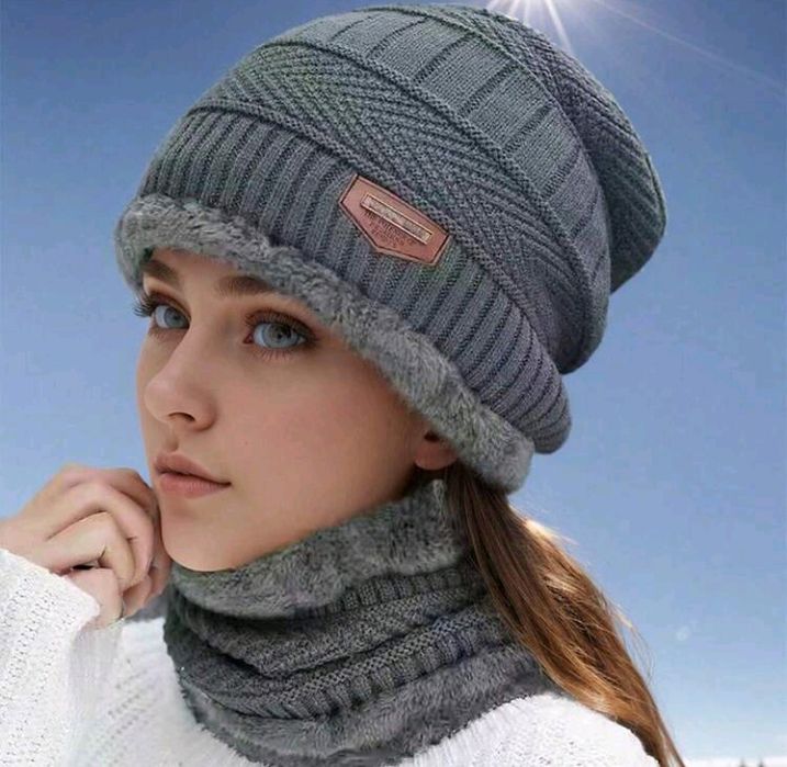 Komplet zimowy  czapka komin