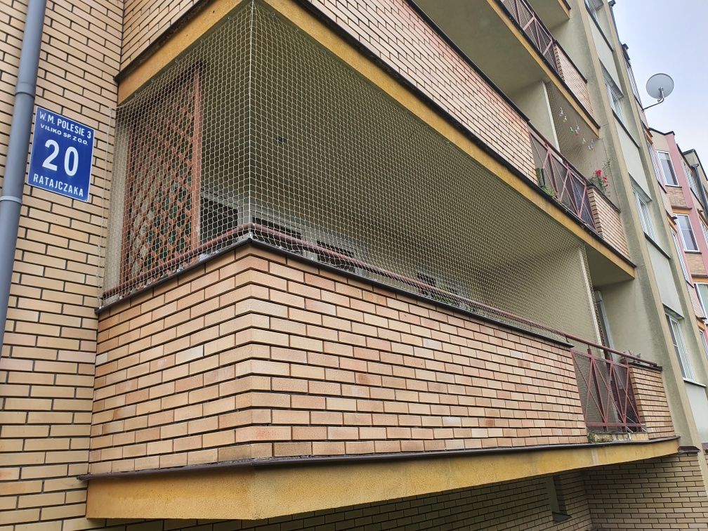 Siatka przeciw ptakom, siatka dla kota, siatka na balkon, sprzątanie