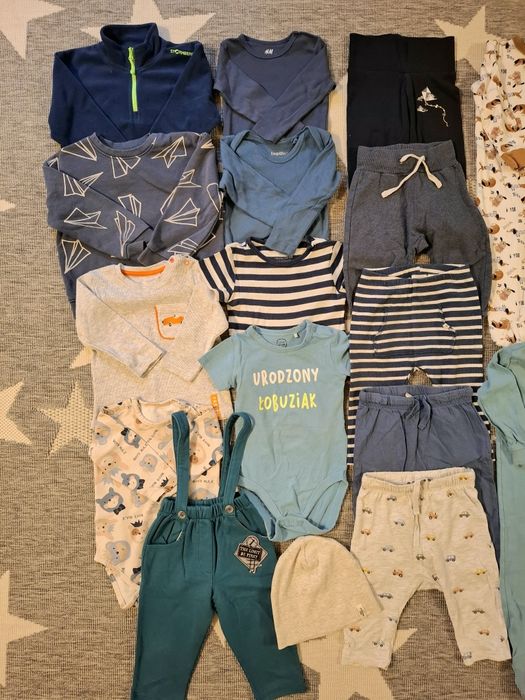 Paka paczka dla niemowlaka chłopiec r.74-80