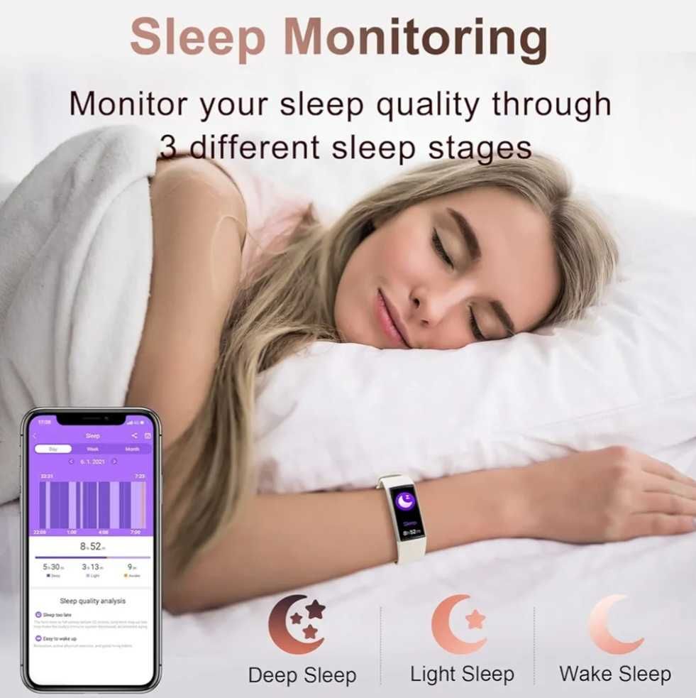 LAMA C80 Activity Tracker Fitness Smartwatch Powiadomienia Monit Tętna