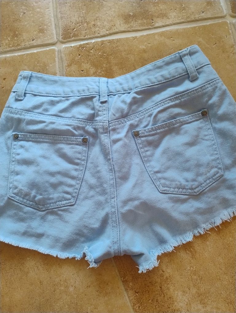 Spodenki M 38 jeans dziury strzępione