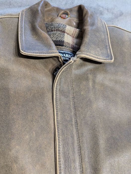 Куртка чоловіча шкіряна зимова, розмір XL.