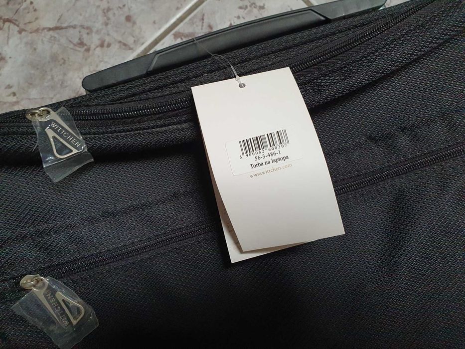 Czarna aktówka na laptopa Wittchen, nowa