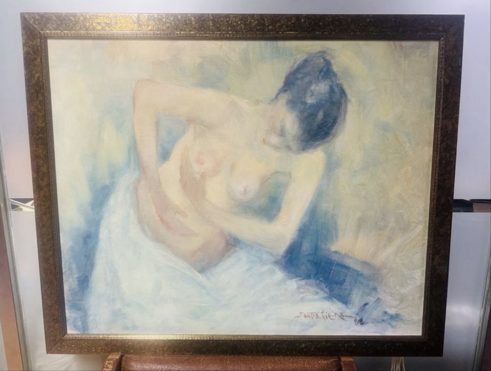 Pintura a óleo de Santos Vieira