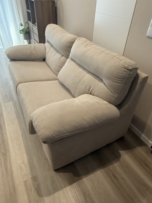 Sofa 3 lugares bege