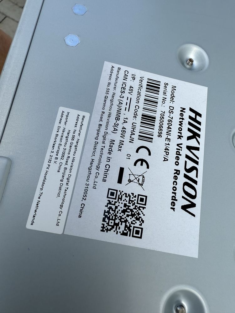 Hikvision zestaw 3 kamer rejestrator