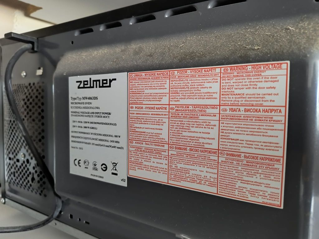 Mikrofalówka ZELMER z grillem