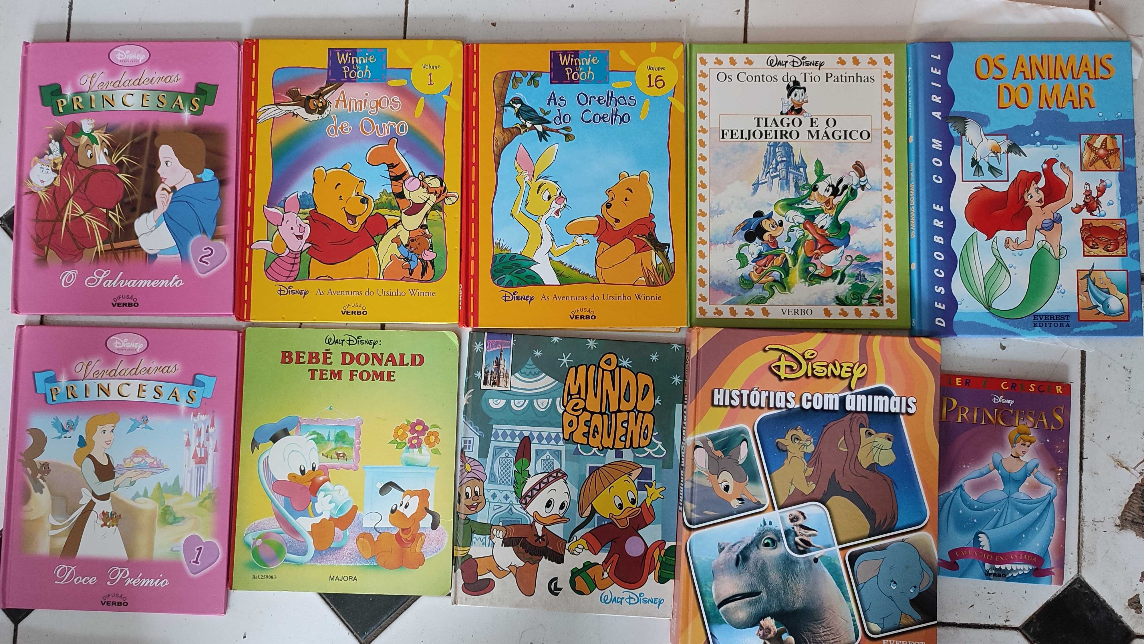 Lote 34 Livros Infantis Disney - Capa dura