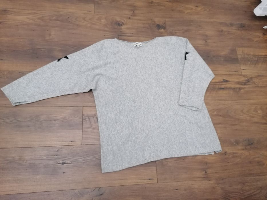 Obszerny sweter damski wełna, kaszmir