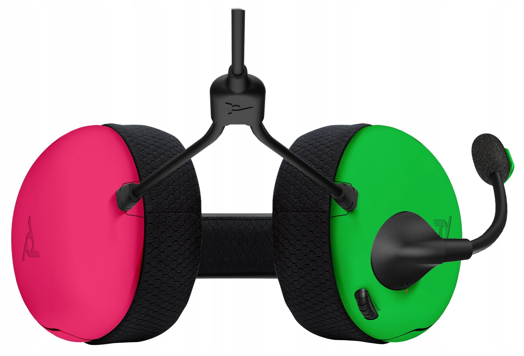 słuchawki przewodowe pdp lvl40 do nintendo switch różowo-zielone