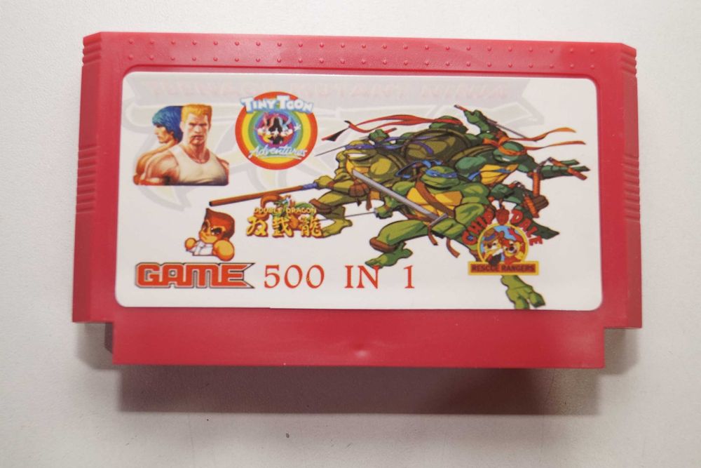 WS309 500 w 1 gier kartridż dyskietka do konsoli retro Pegasus 8 BIT