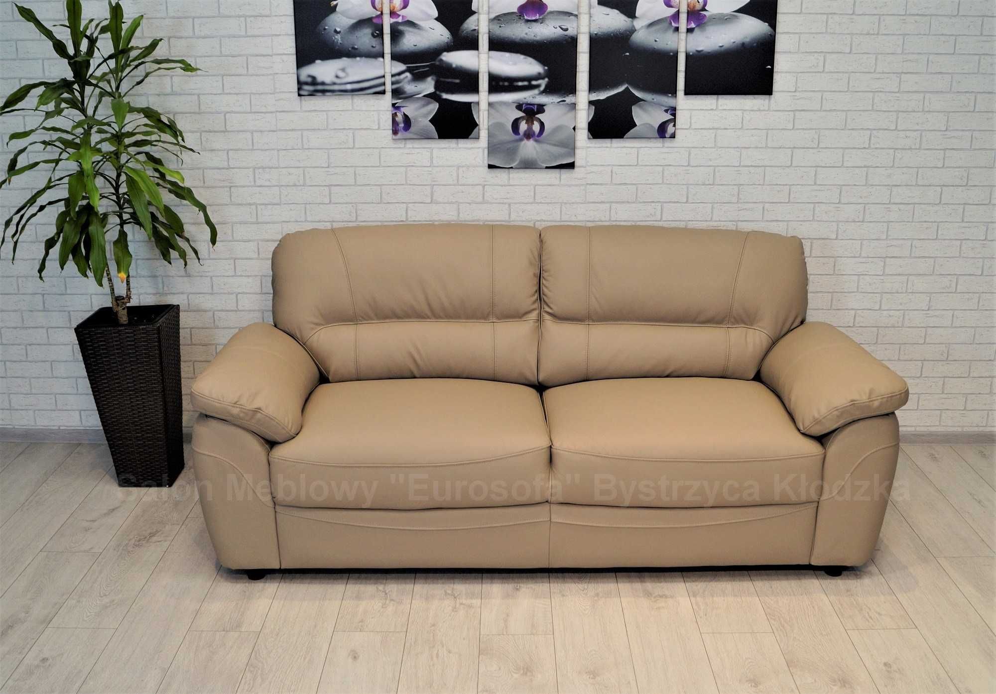 Sofa Balticus 3os 200cm SKÓRA NATURALNA