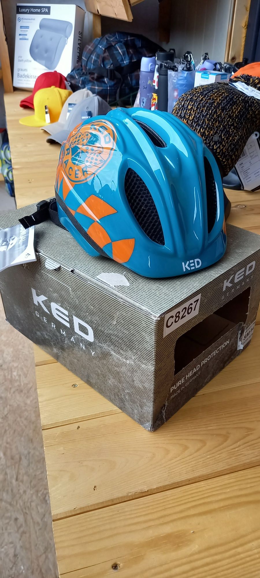 KED Germany racer kask rowerowy dziecięcy 49-53 cm uvex abus lampki LE