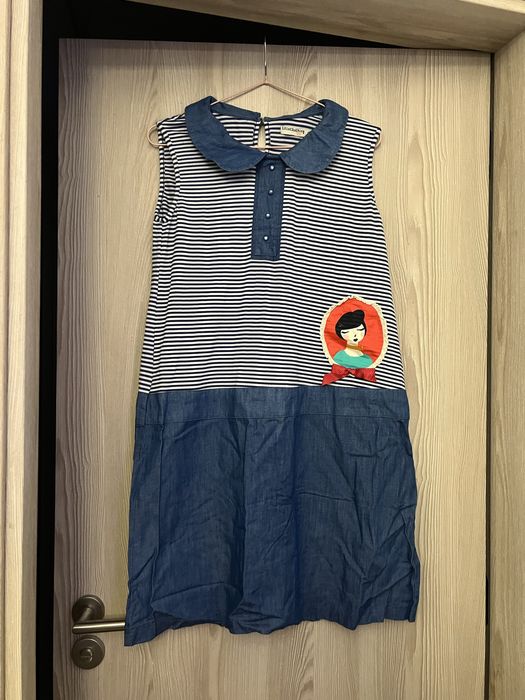 Vestido Titisclothing de ganga com riscas