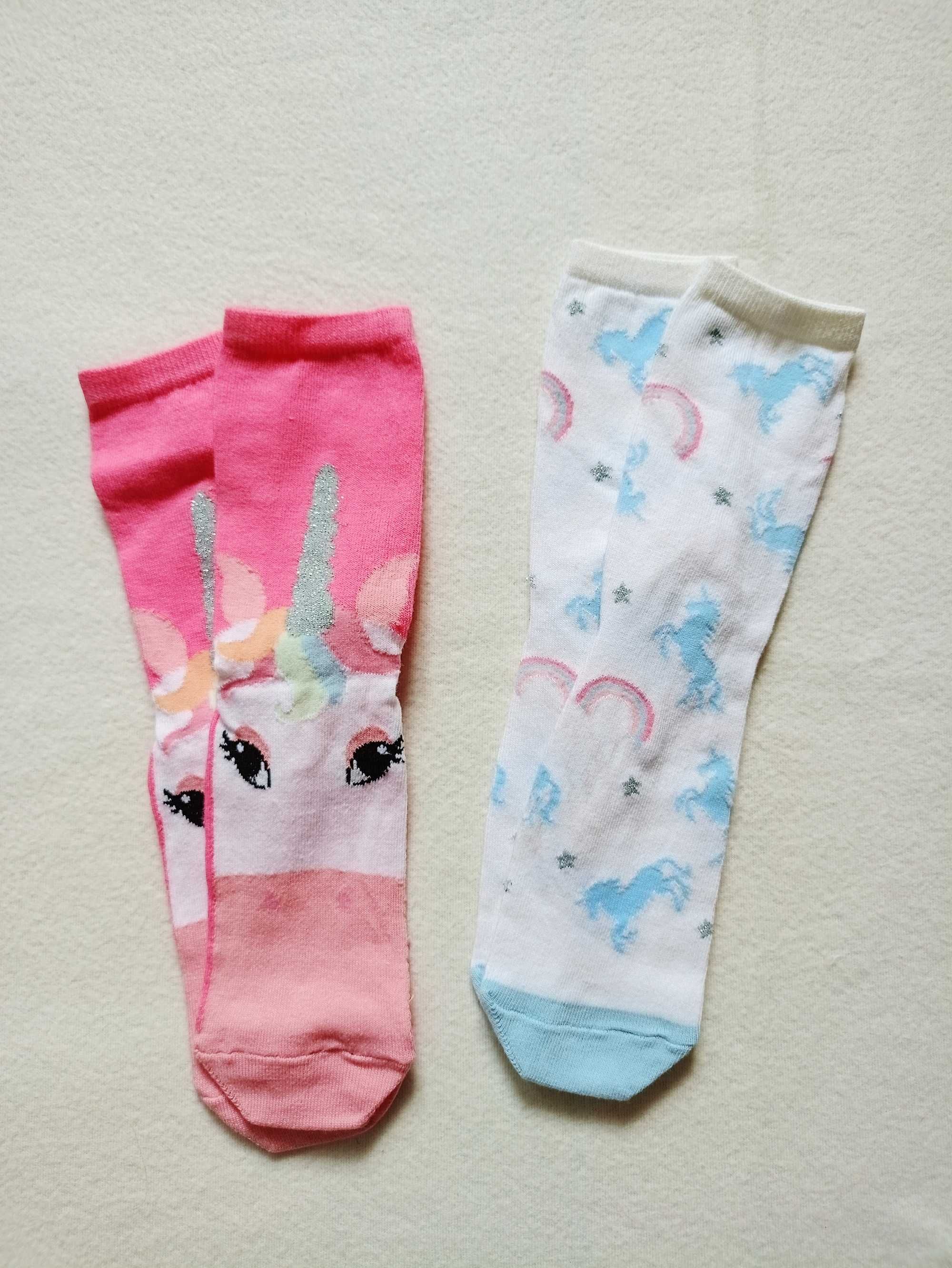Skarpety skarpetki socks jednorożce unicorn Nowe
