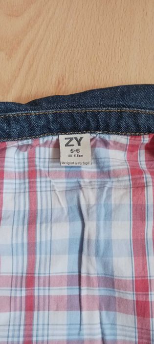 Casaco de ganga com capuz para criança - 5 a 6 anos