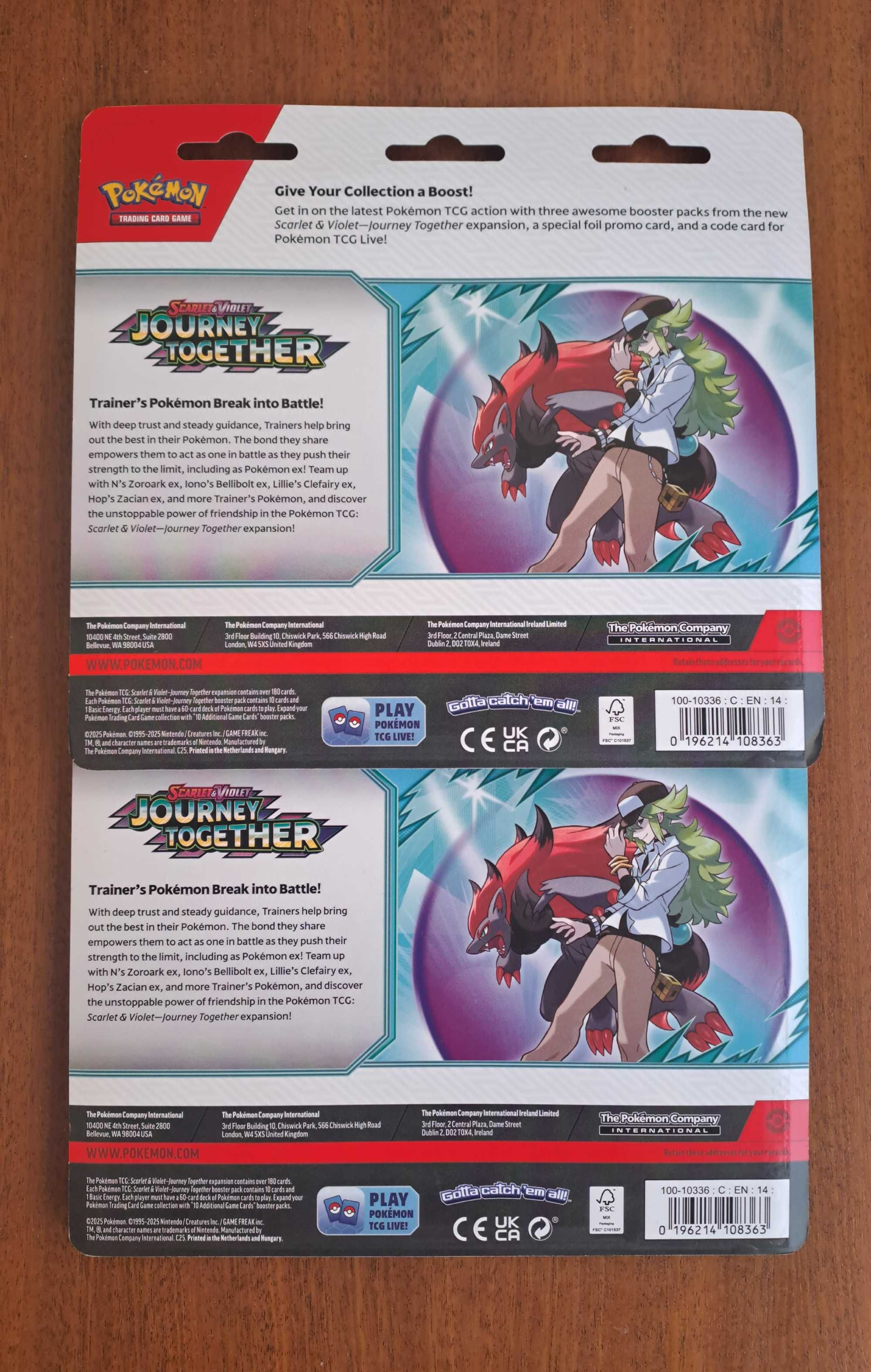Pokémon “Journey Together” 3-pack Blister Scrafty