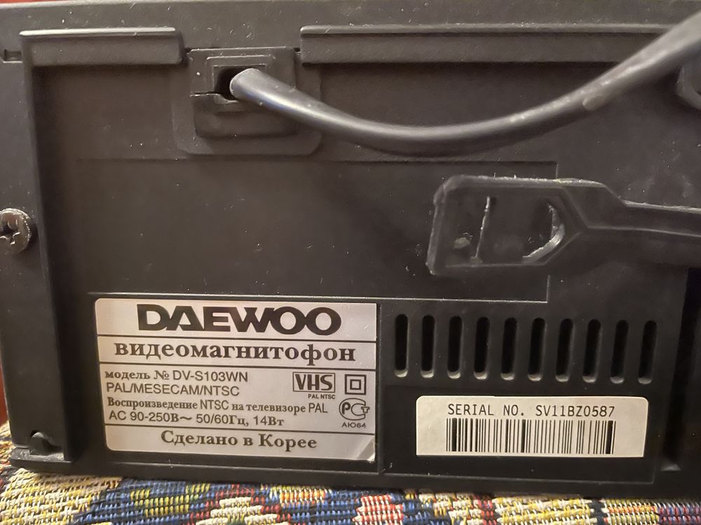Видеомагнитофон DAEWOO DV-S103WN
