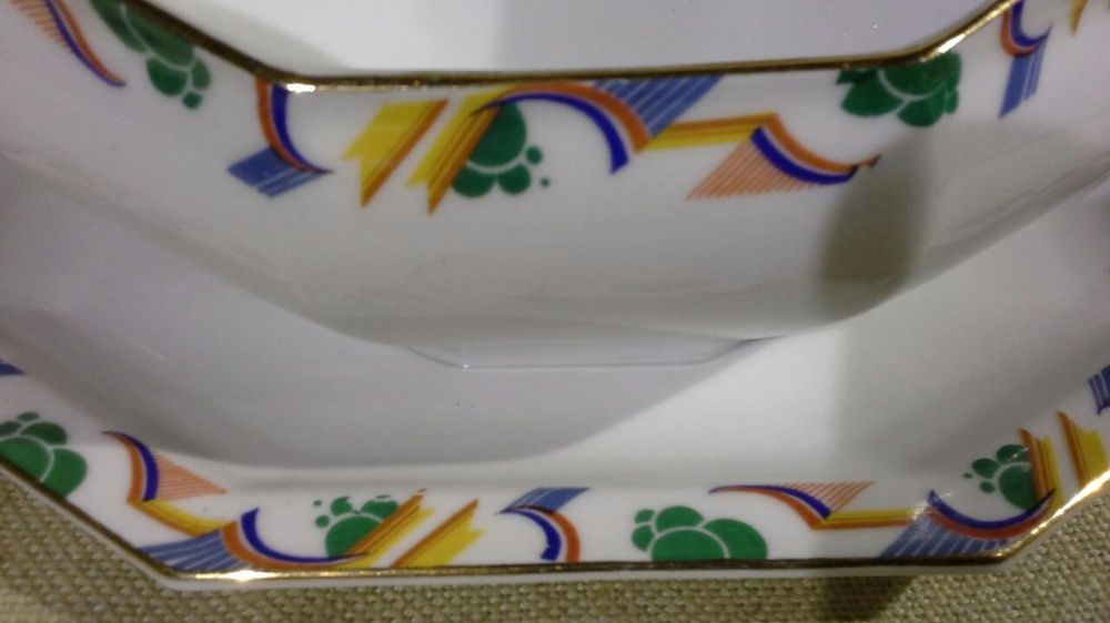 Porcelana PHOENIX CHINA, Sosjera Art Deco, Checho-Slovakia