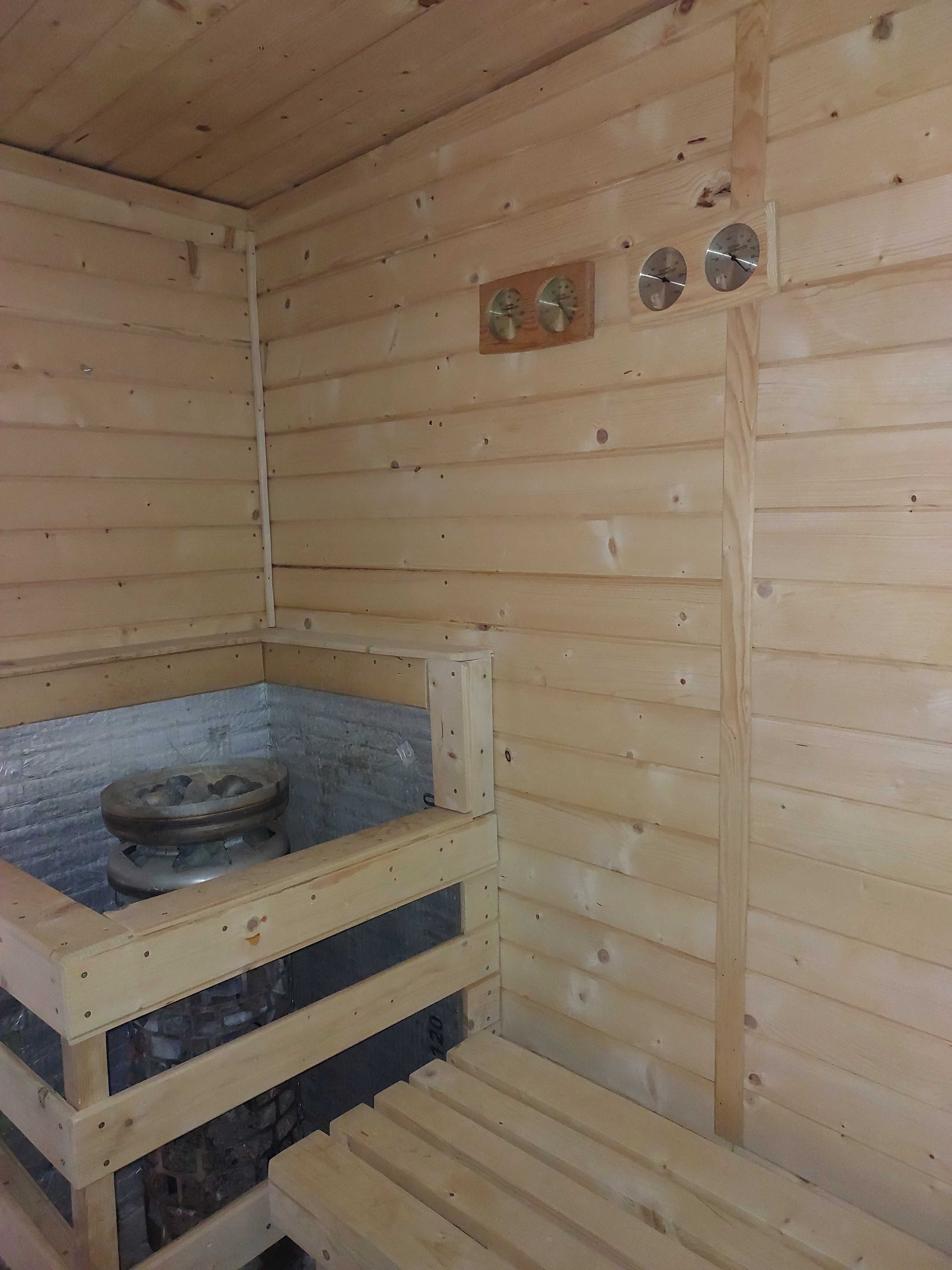 Sauna ogrodowa z piecem elektrycznym