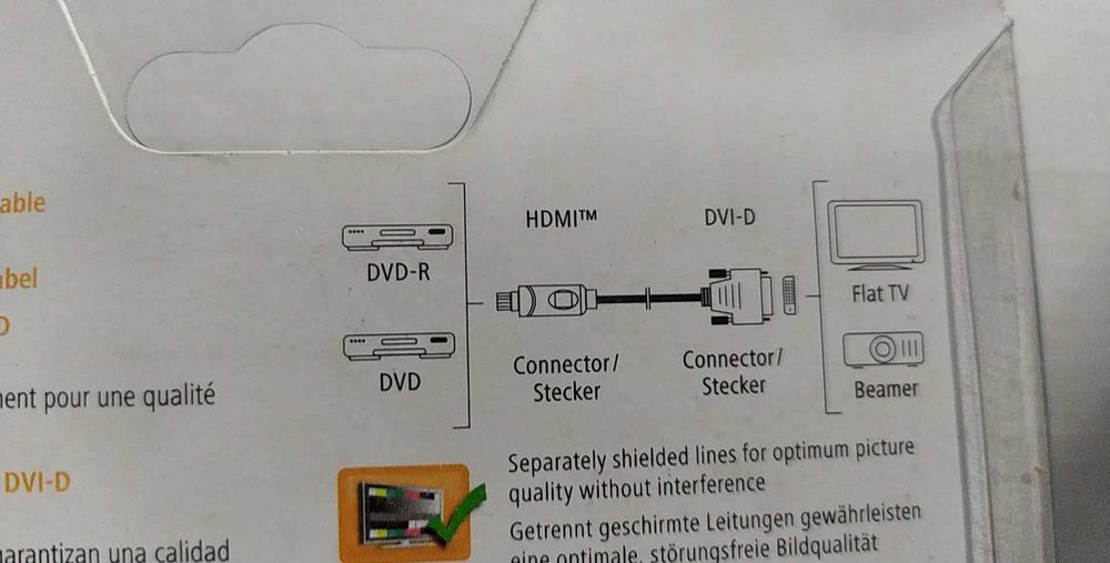 HAMA Kabel HDMI-DVI-D Czarny 3m