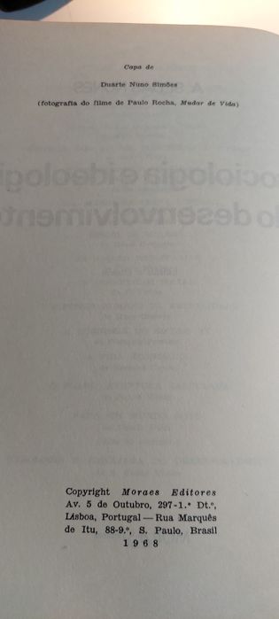 Sociologia e Ideologia do Desenvolvimento - A. Sedas Nunes