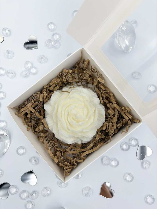 Piwonia - duża świeca sojowa prezent upominek podziękowanie