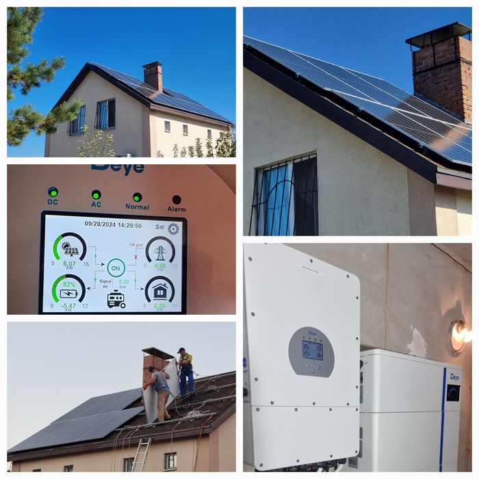 Установка сонячних панелей Сонячні станціі