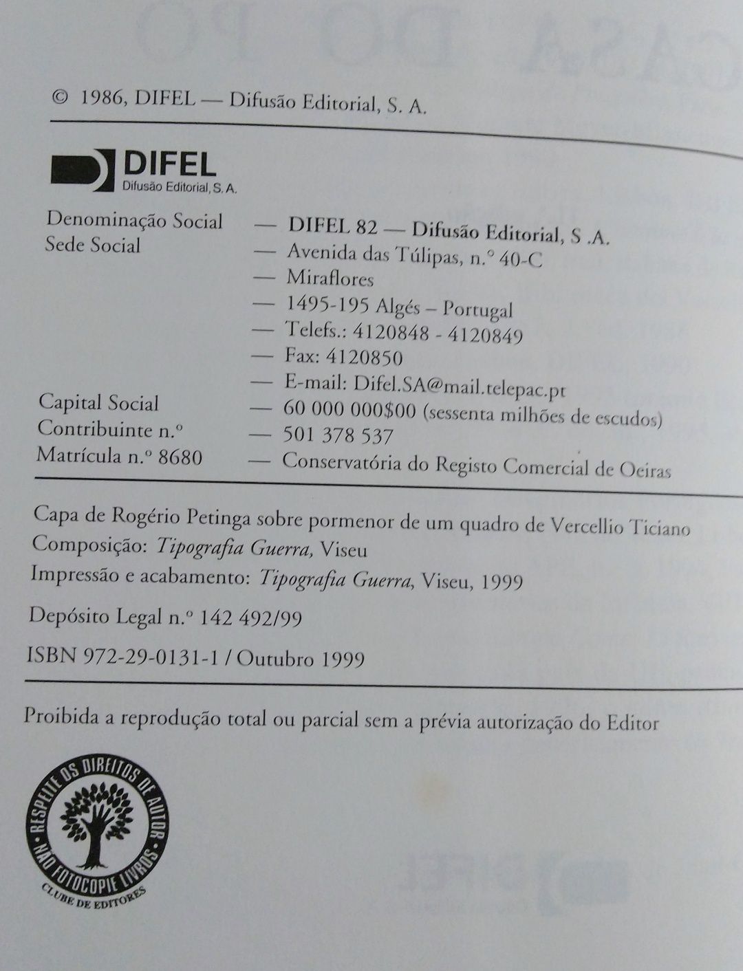 FERNANDO CAMPOS - A Casa do Pó- 11° edição, 1986