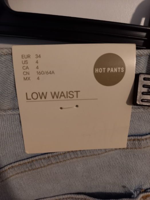 nowe spodenki h&m szorty jeans