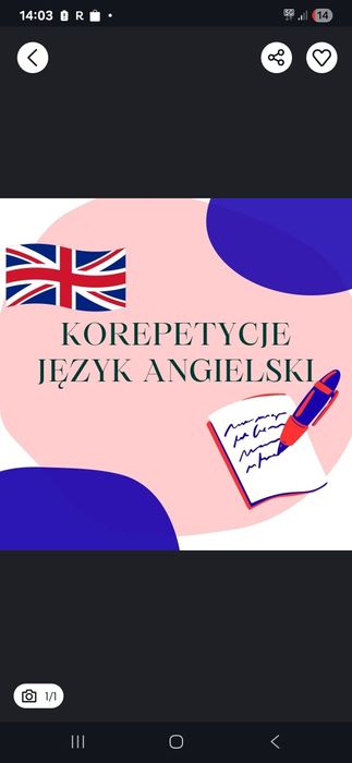 Korepetycje język angielski