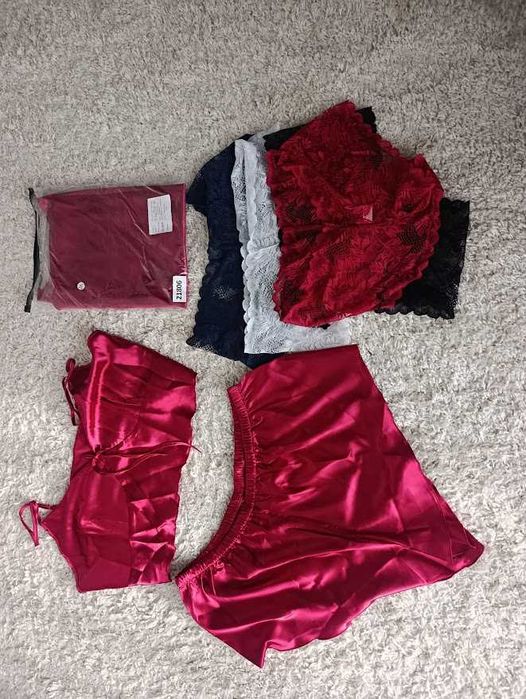 Koszule nocne + koronkowe majtki