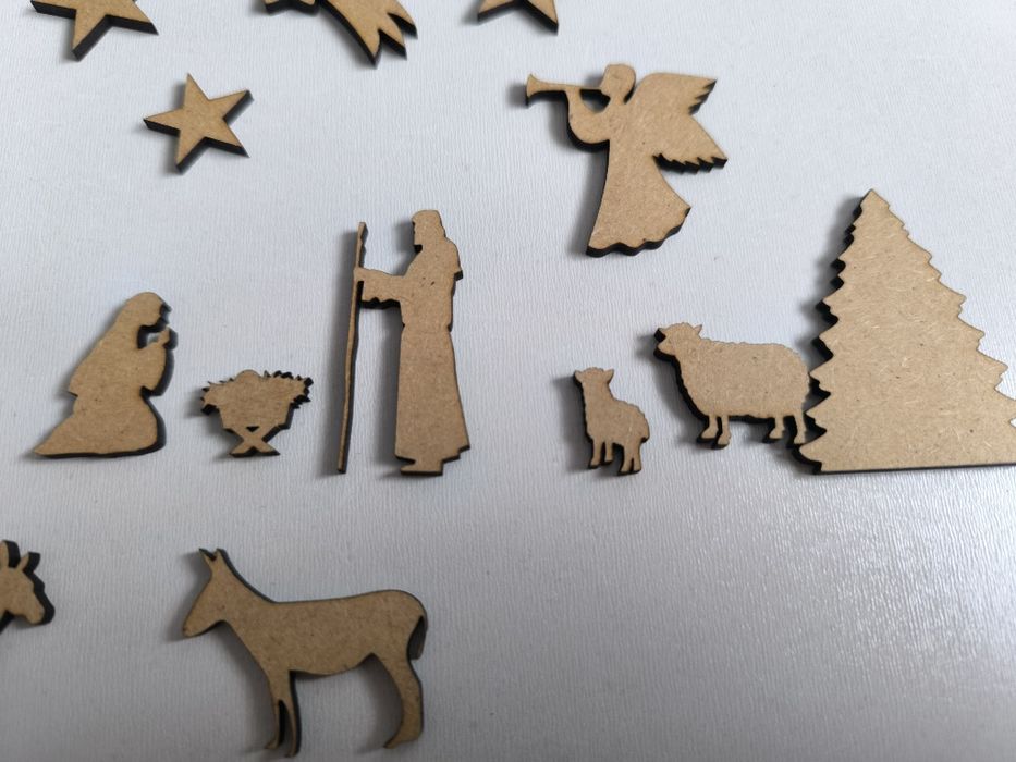 Zestaw 20 elementów do szopki bożonarodzeniowej