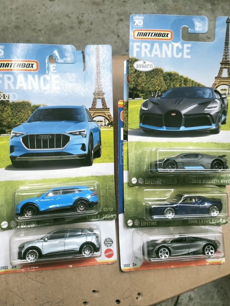Matchbox france mega zestaw resorkow autek nowe