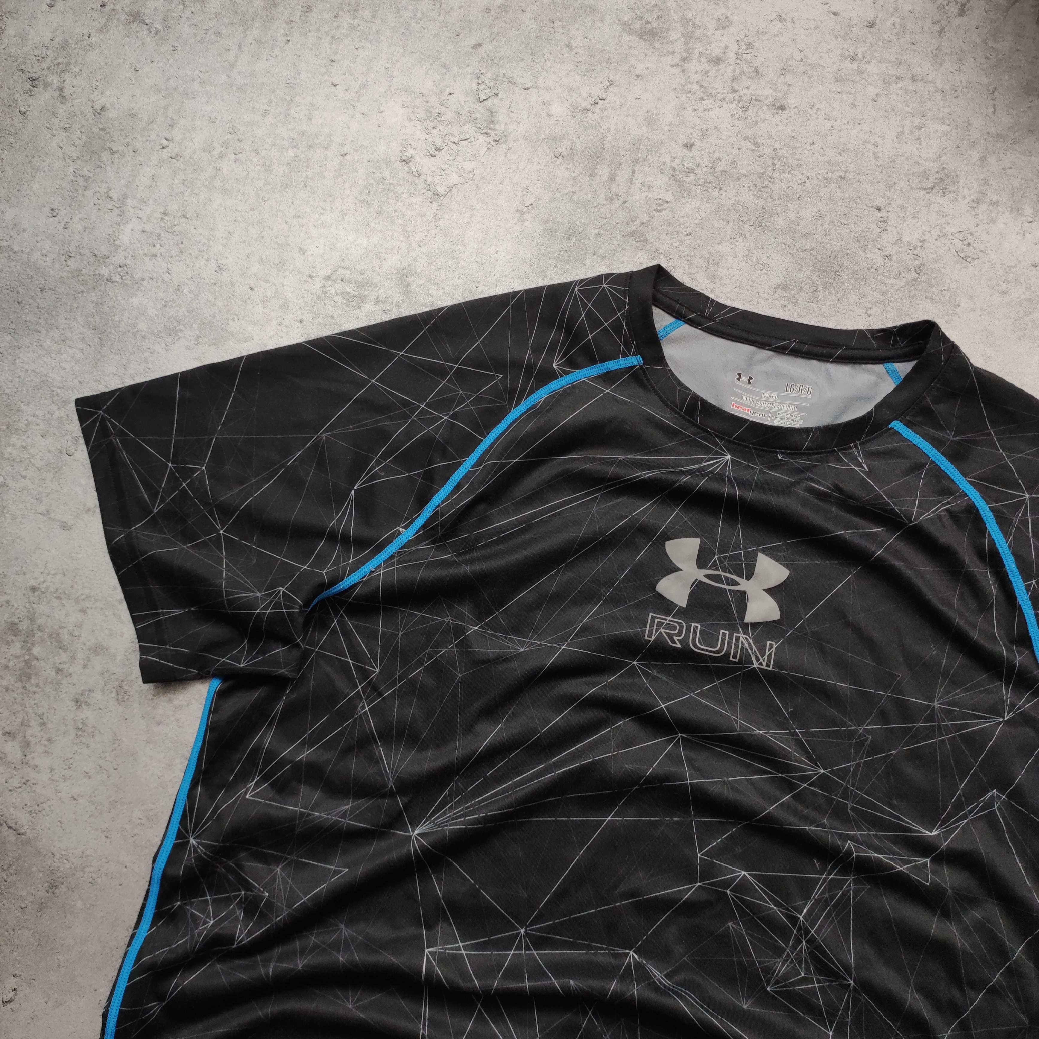 MĘSKA Koszulka PREMIUM Szara Under Armour Bieganie Run Siłownia Sport