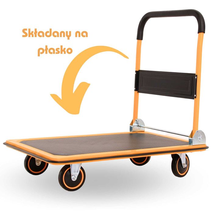 Wózek Platformowy Transportowy Magazynowy 250kg Kurierski Faktura VAT