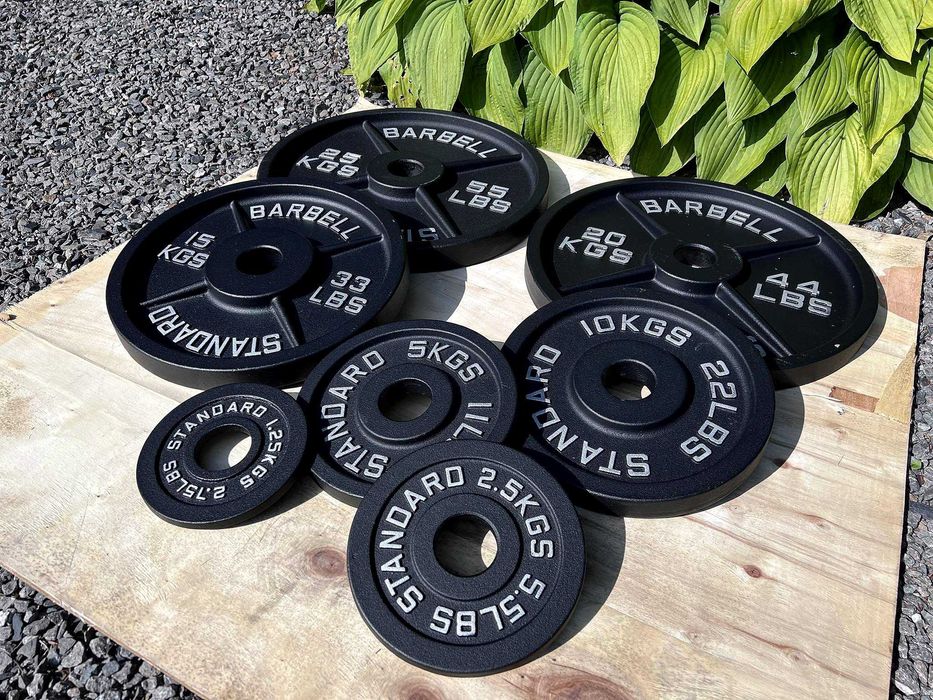 TALERZE STALOWE Olimpijskie Nowe Siłownia Obciążenie Fitness