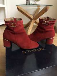 Красные женские ботинки 37,5 status статус