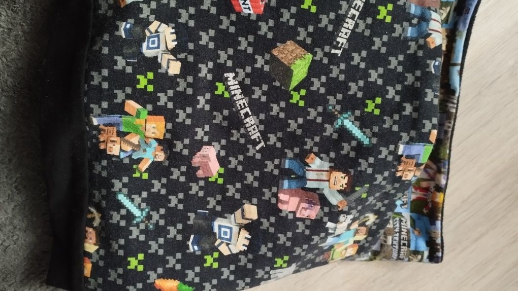 Minecraft zestaw czapka komin