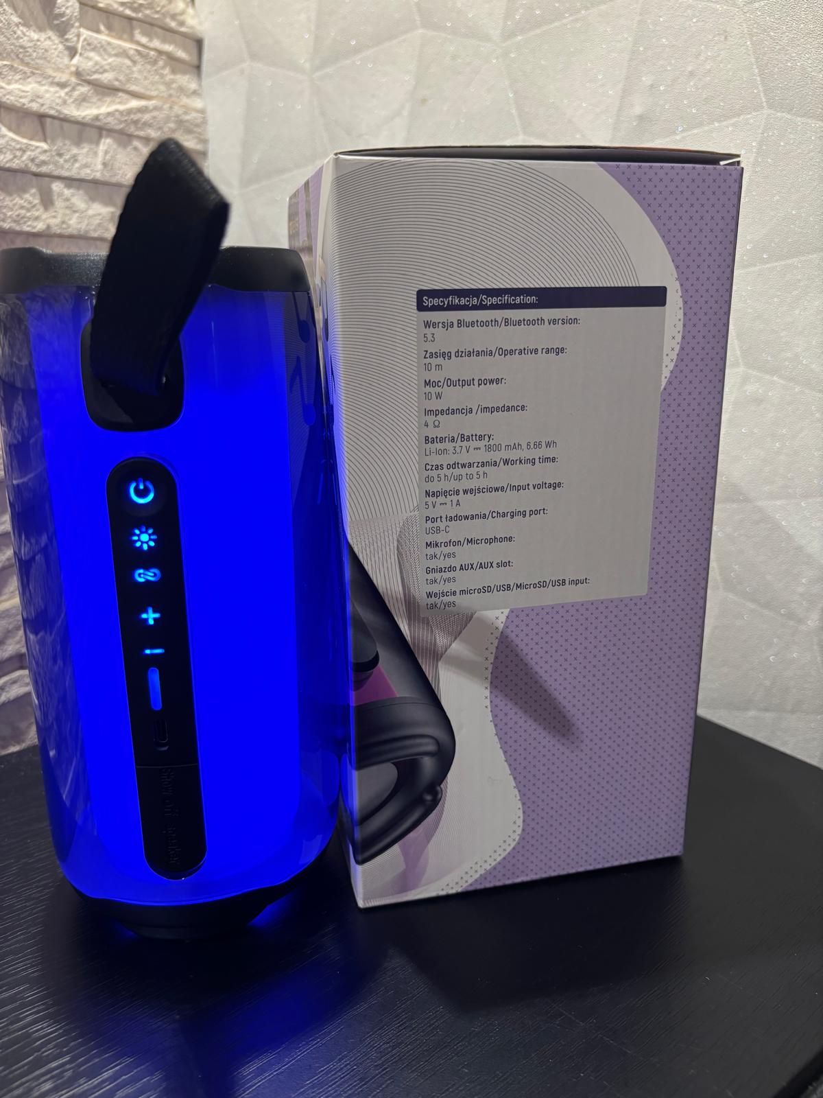 Głośnik bezprzewodowy Bluetooth Forever.Led.Nowy