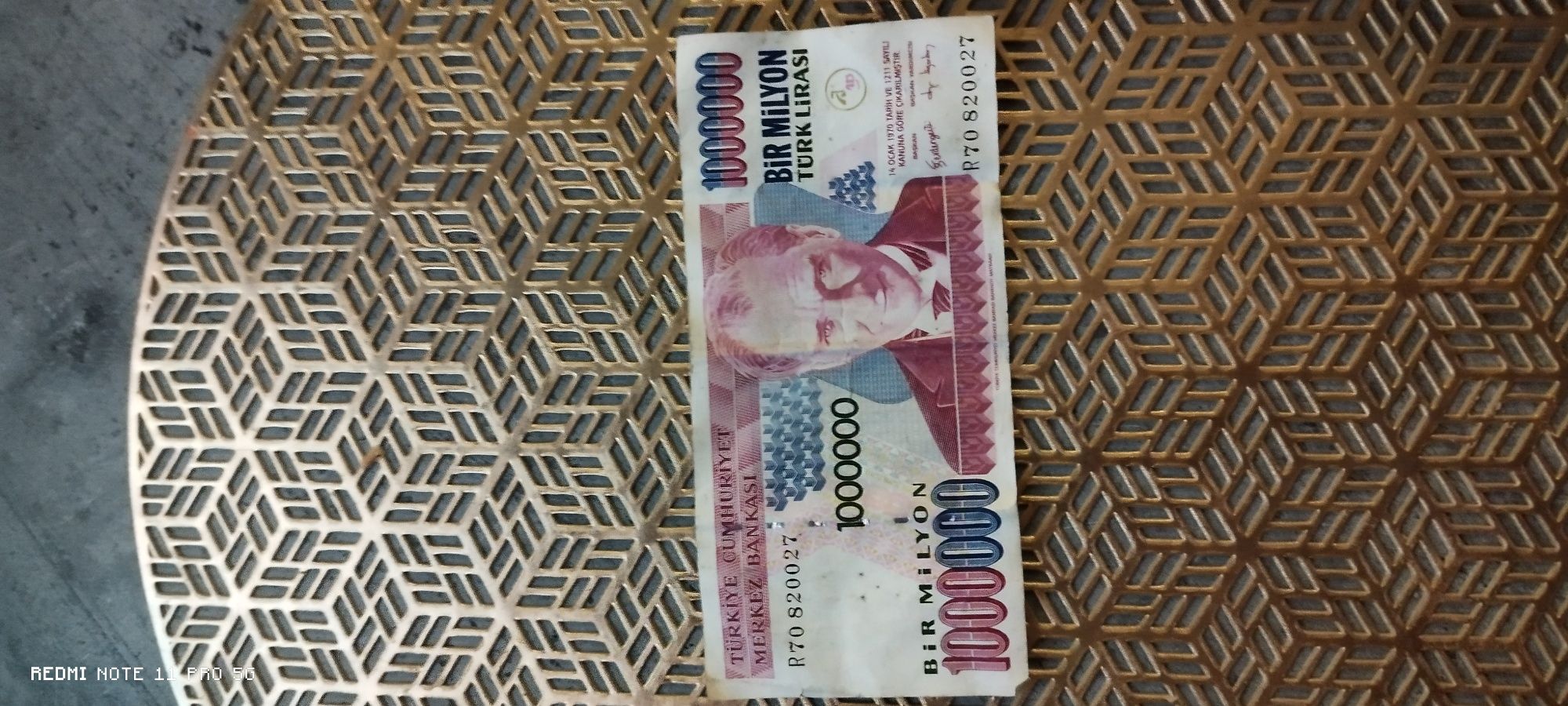 1milon LIR TURECKI rok 1970