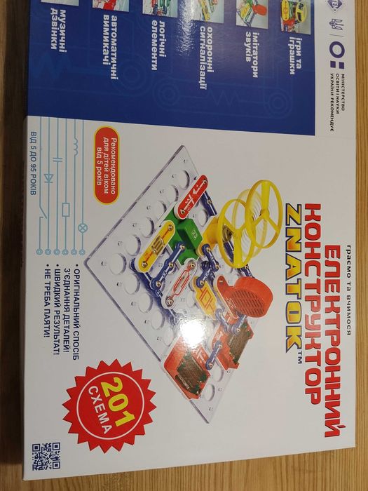 Детский электронный конструктор Znatok (знаток) 201 схема развивающий