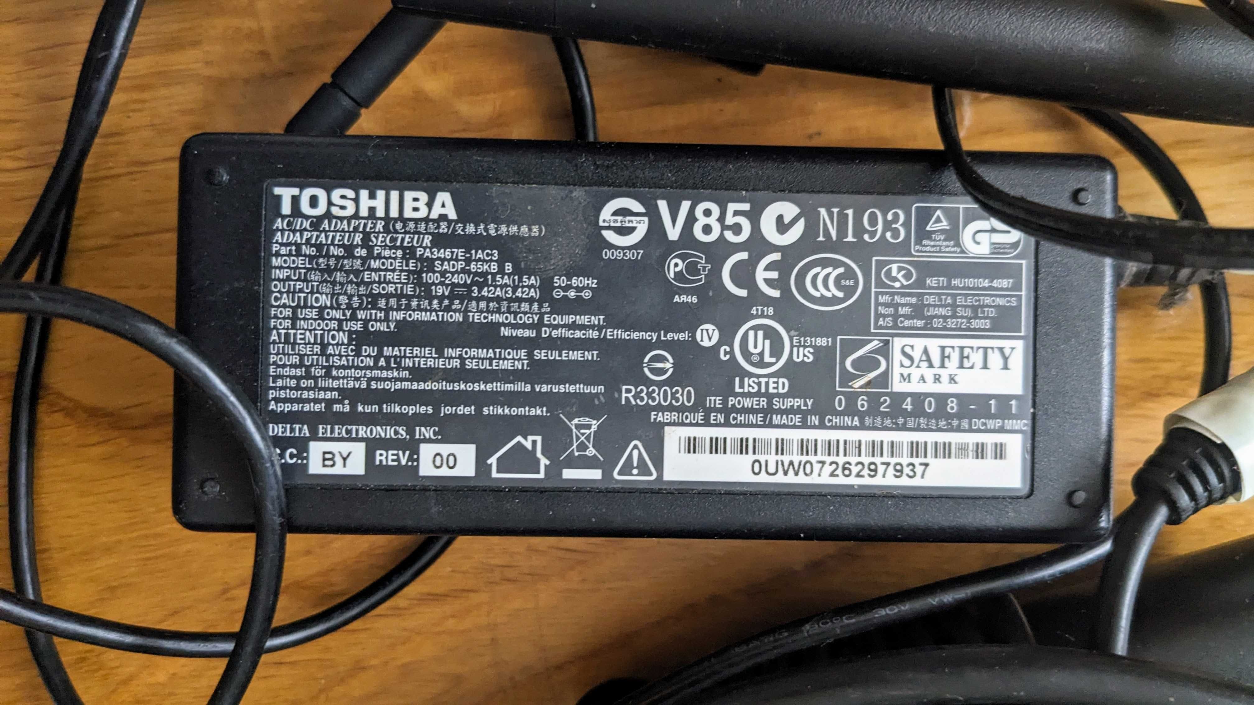 Блок живлення для DELL  SLIM 19.5V, 65W Dell 65W роз'єм Type-C Toshiba