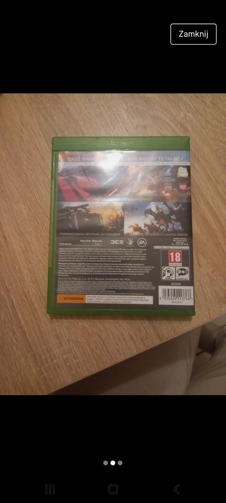 Gra na Xbox One Battlefield 1