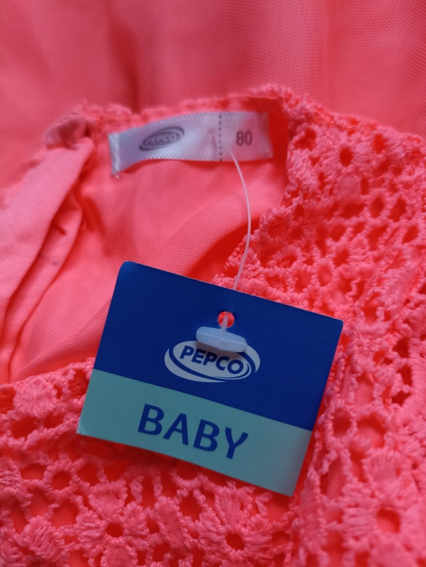 Różowa sukienka niemowlęca nowa