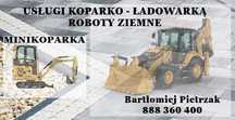 Usługi koparko-ładowarką koparka minikoparka ogrodzenia