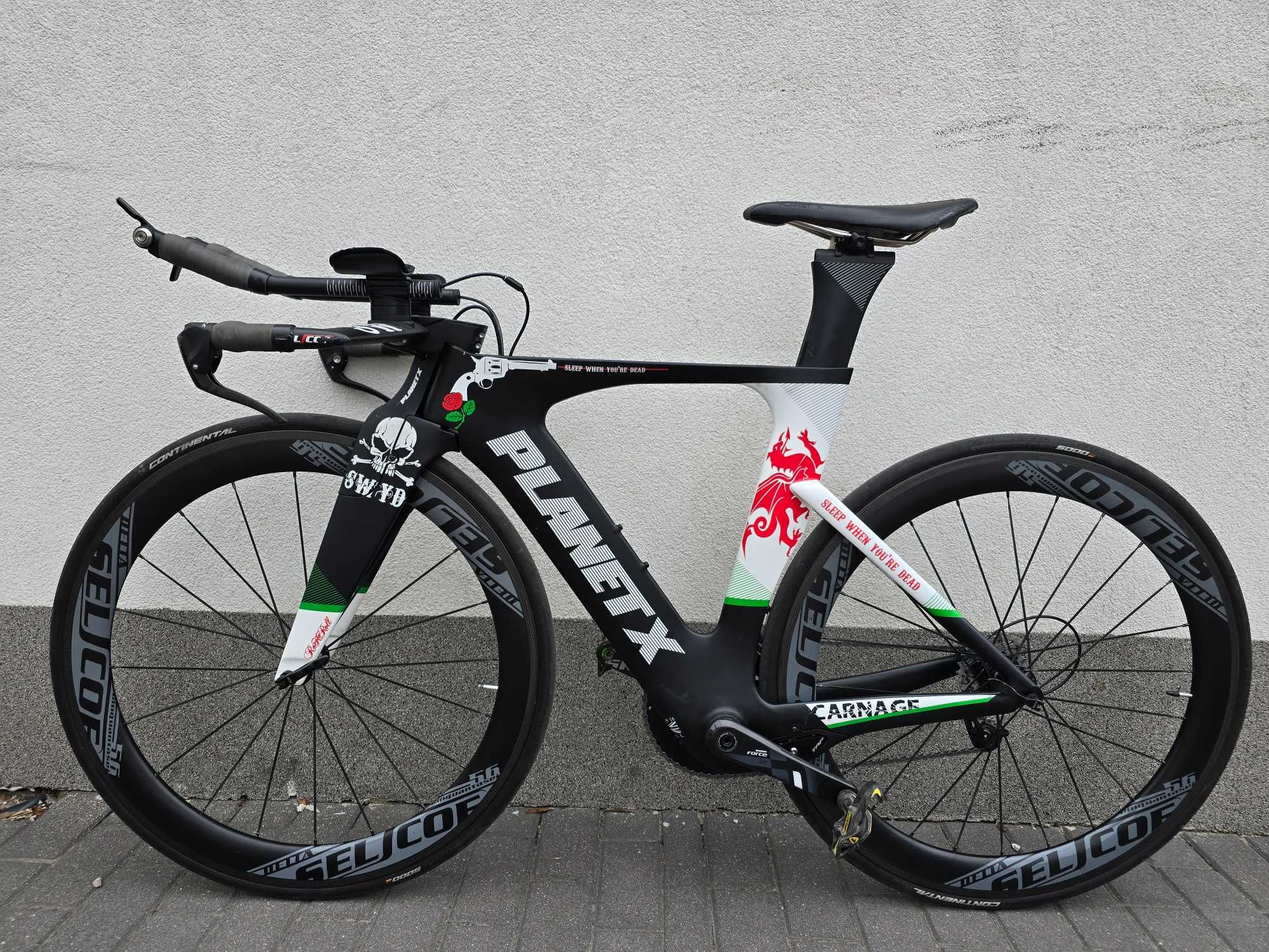 Planet x exocet 3 sram force roz S carbon karbon triathlon stan igła
