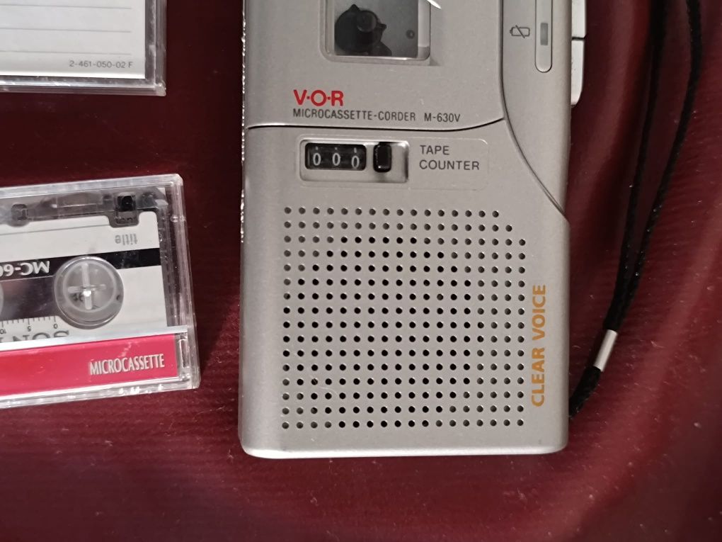 Gravador de voz Sony M-630V + 2 Microcassetes