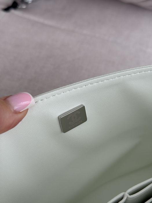 Сумка Chanel 2,55 шкіра | біла | срібна фурнітура